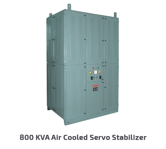 800 KVA Air Cooled Servo Stabilizer